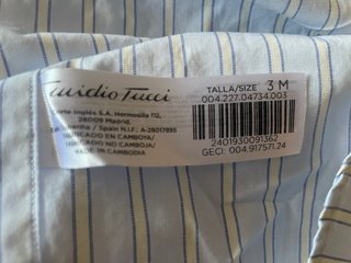 Camisa Emidio Tucci Talla M Rayas Azul