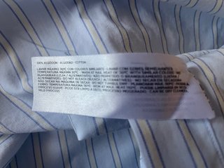 Camisa Emidio Tucci Talla M Rayas Azul