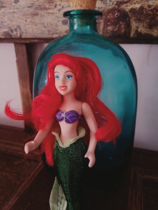 Muñeca Ariel Sirena Disney Porcelana