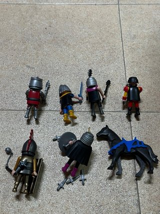 Lote Caballeros Medievales de Playmobil