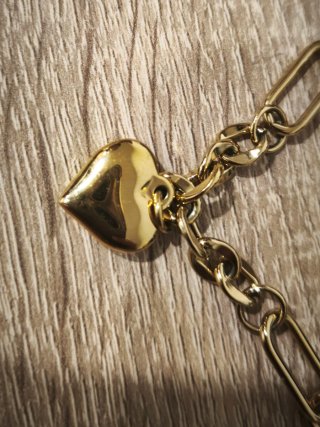 Pulsera Lotus Corazón Dorado