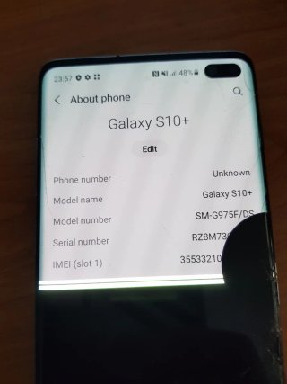 Samsung Galaxy S10+pantalla rota