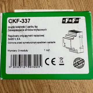 F&F CKF-337 Relé Control Tensión