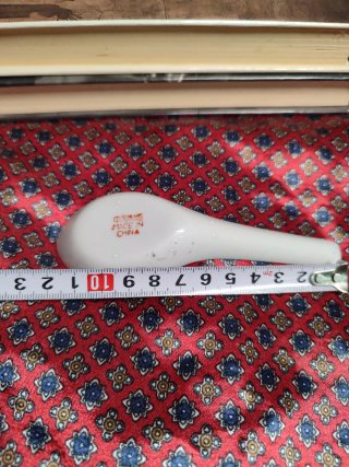 Cuchara porcelana china oriental vintage 14cm