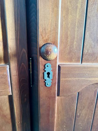 Armario ropero madera 3 puertas 2 cajones