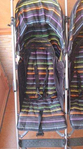 Carro gemelar Mothercare rayas