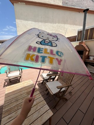 Lote 3 Paraguas Infantiles Hello Kitty
