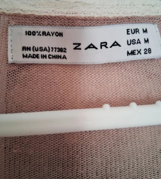 Chaqueta corta estilo torera /cárdigan fino Zara M