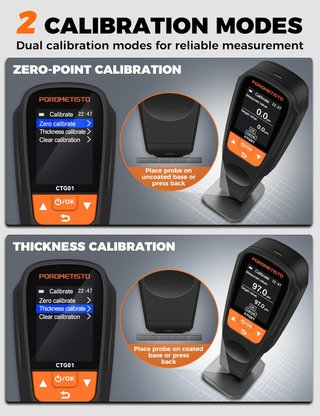 Medidor Espesor Pintura POROMETISTO CTG01