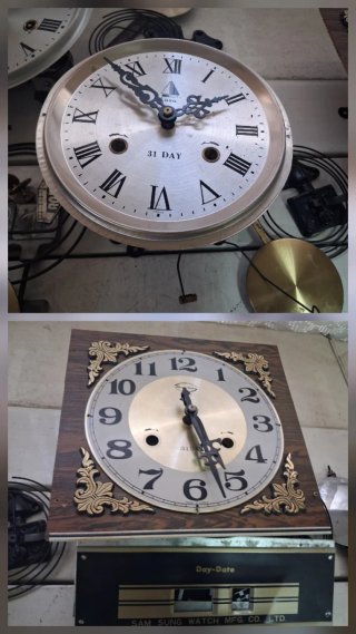 Meccanismi e sfere per orologi da parete 8pz