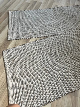 2 Alfombras Yute Zara Home Beige/Gris