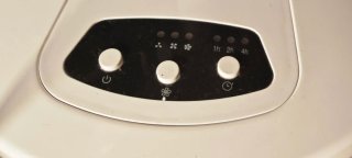 Ventilador de mesa grande blanco