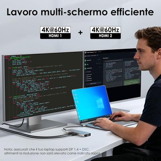 Estación WAVLINK Dual 4K @60Hz