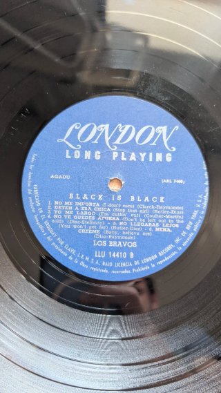 Los Bravos Black Vinilo LP portada dif Uruguay