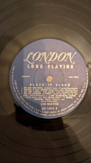 Los Bravos Black Vinilo LP portada dif Uruguay