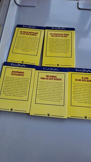 Lote 5 Libros Enid Blyton Siete Secretos