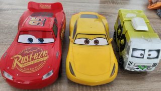 Lote 3 Coches Cars: Rayo McQueen, Cruz Ramirez, Ma