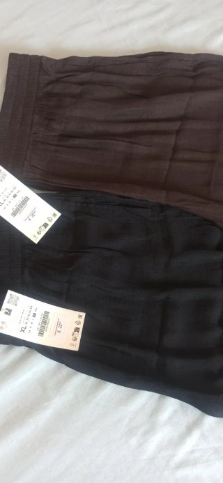 NUEVOS Pantalones chica XL negros y marrones