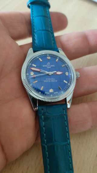 Orologio Breitling quadrante blu