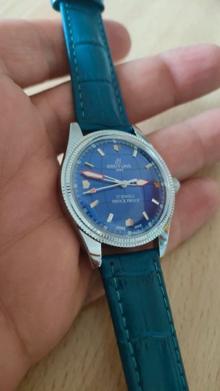 Orologio Breitling quadrante blu