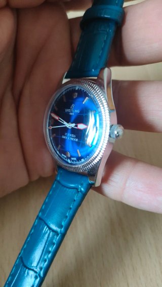 Orologio Breitling quadrante blu