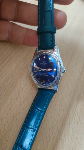 Orologio Breitling quadrante blu