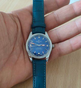 Orologio Breitling quadrante blu