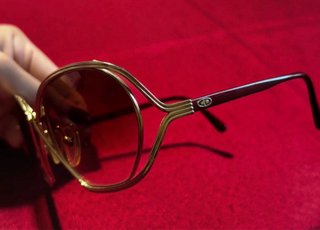 Occhiali da vista vintage Christian Dior oro