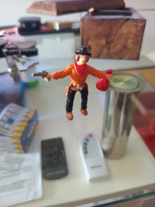 Figura vaquero ladrón de bancos