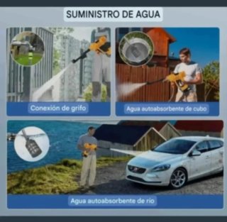 Hidrolimpiadora Inalámbrica Batería Recargable
