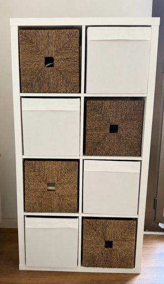 Estantería modular con cestas