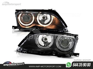 FAROS DELANTEROS OJOS DE ANGEL PARA BMW SERIE 3 E46 / BERLINA / TOURING