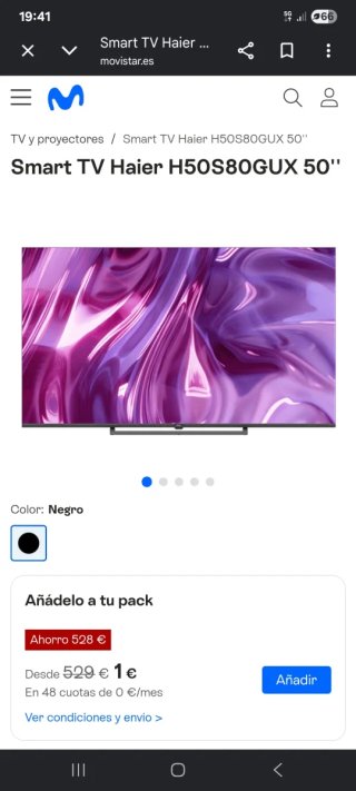Smart TV Haier 50 QLED 4K Android TV