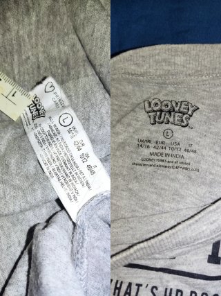 Camiseta L Looney Tunes Bugs Bunny