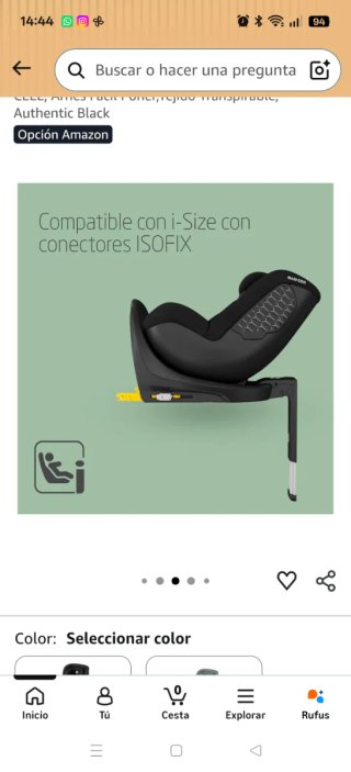 Silla de coche Maxi-Cosi giratoria