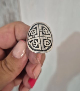 Anillo Nudo Celta Plata 925 Ajustable