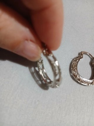 Pendientes Aro Plata Esterlina Huecos