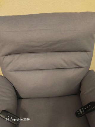 Sillón de masaje eléctrico gris