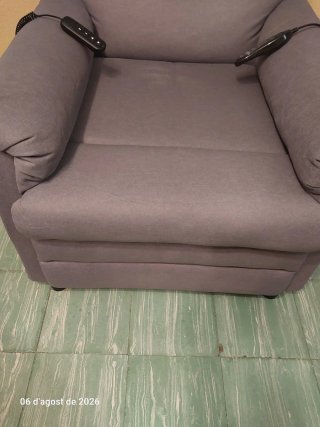 Sillón de masaje eléctrico gris