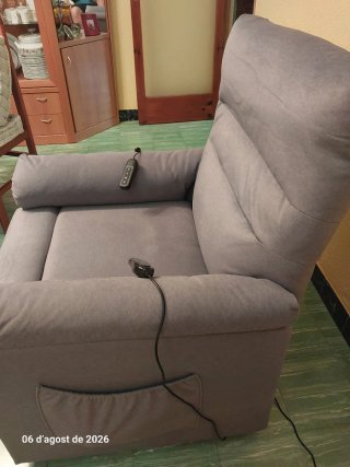 Sillón de masaje eléctrico gris