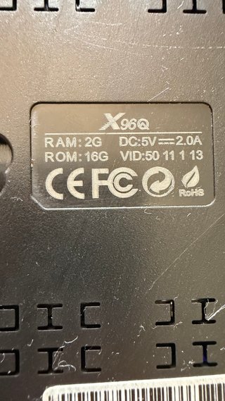 TV Box X96Q.   Usado