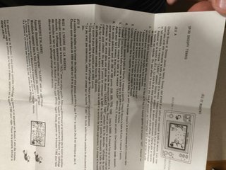 Manuale Nintendo Game & Watch SP-30
