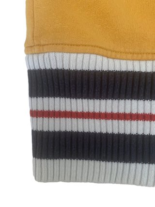 Felpa Vintage Crazy Duck Gialla Zip Cappuccio