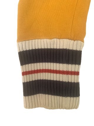Felpa Vintage Crazy Duck Gialla Zip Cappuccio