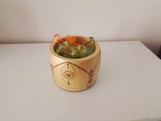Portapenne decorati a mano mandala in legno 14 uno