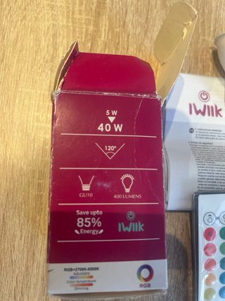Bombilla LED RGB/CCT iWilk GU10