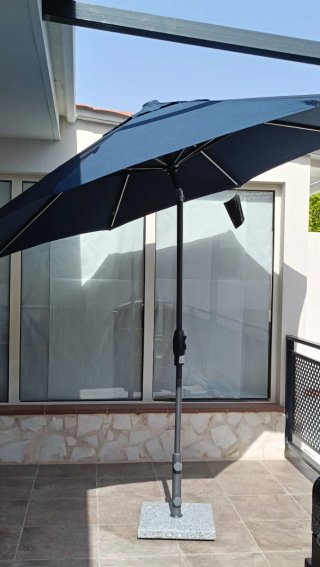 Sombrilla LED Azul y Gris. P