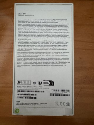 iPhone 15 Pro 128 GB Titanio Natural