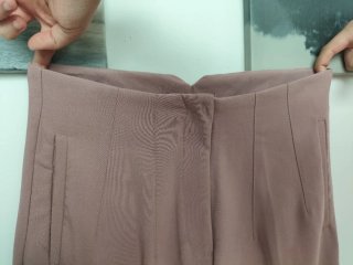 Pantalón de pinza rosa