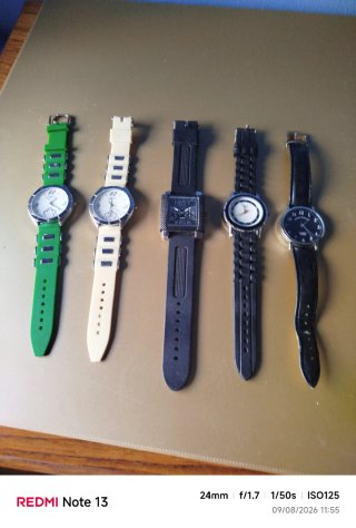 Lotes de Relojes: Verde, Morado, Rosa, Beige